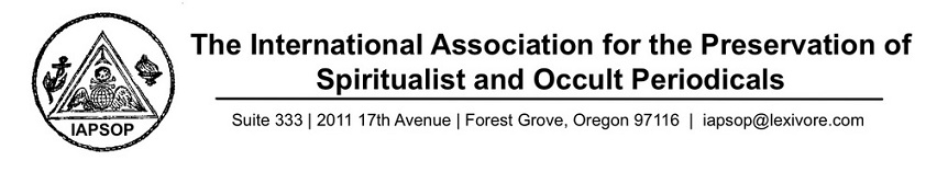 International Association for the Preservation of Spiritualist and Occult Periodicals